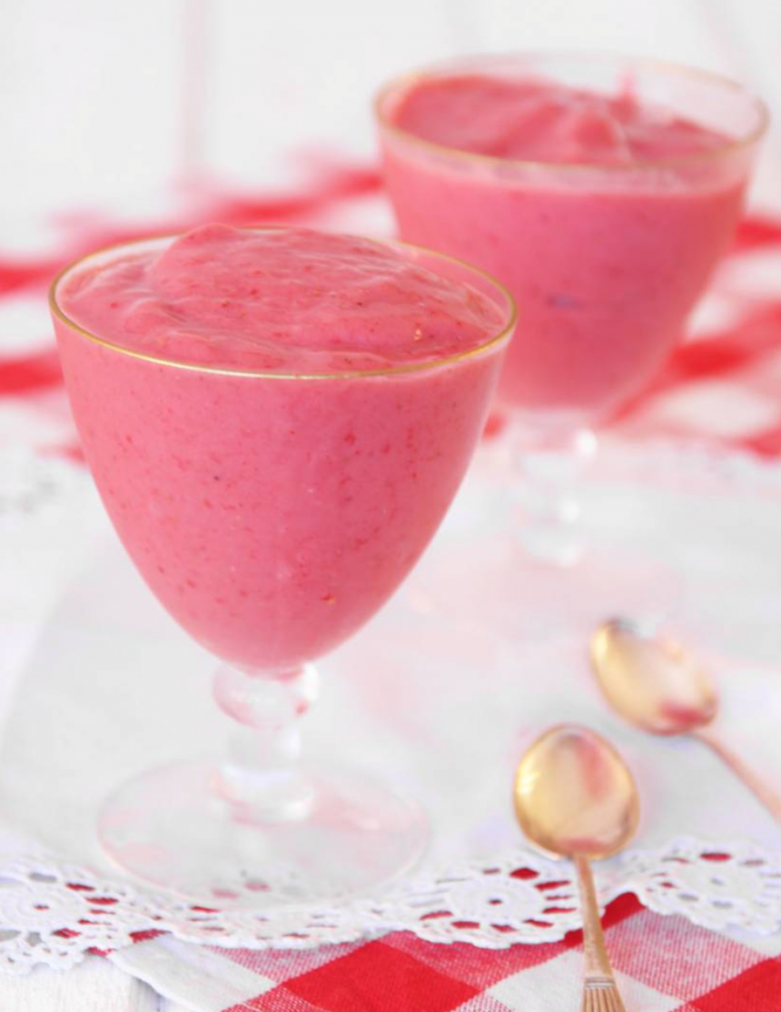 Gör nyttig jordgubbsglass utan socker – klicka här för recept!