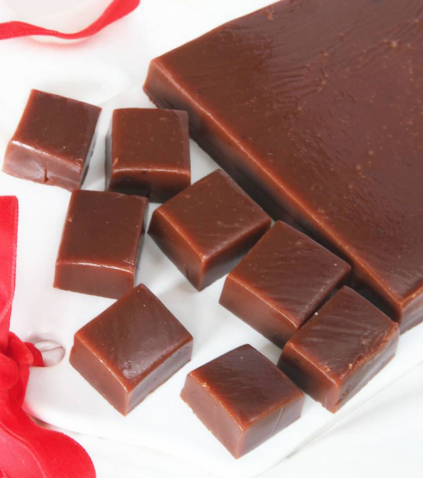 Ljuvligt god gräddchokladkola – klicka här för länk till receptet!