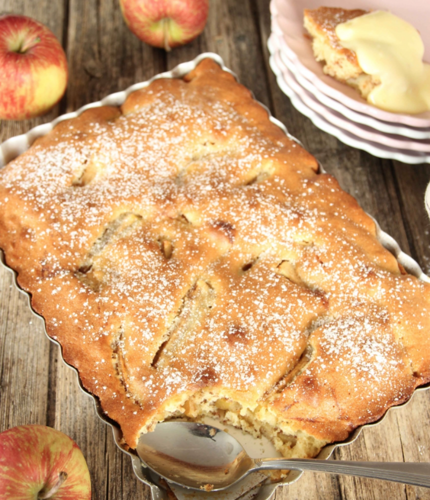 Snabb äppelkaka – supergod! Klicka här för recept!