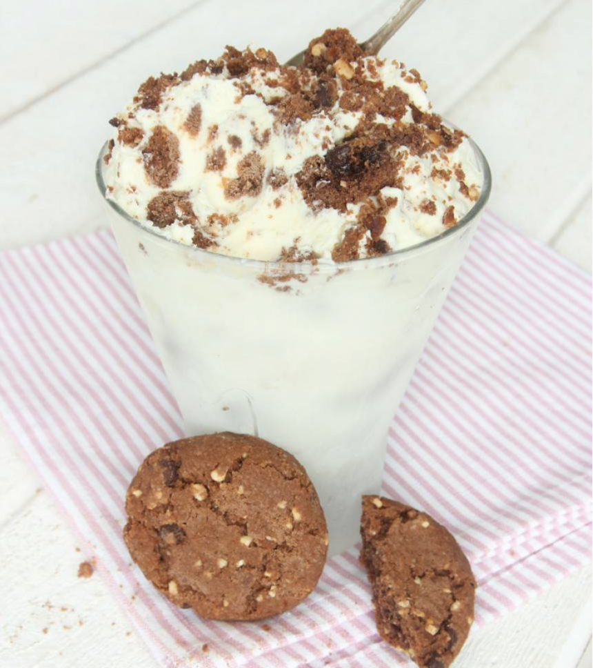 Cookieglass som är ljuvligt god och lätt att göra! klicka här för recept!