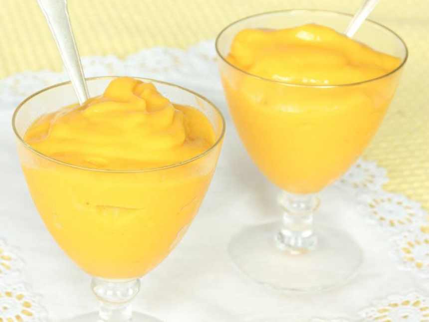 Nyttig, sockerfri mangoglass – supergod! Klicka här för recept!