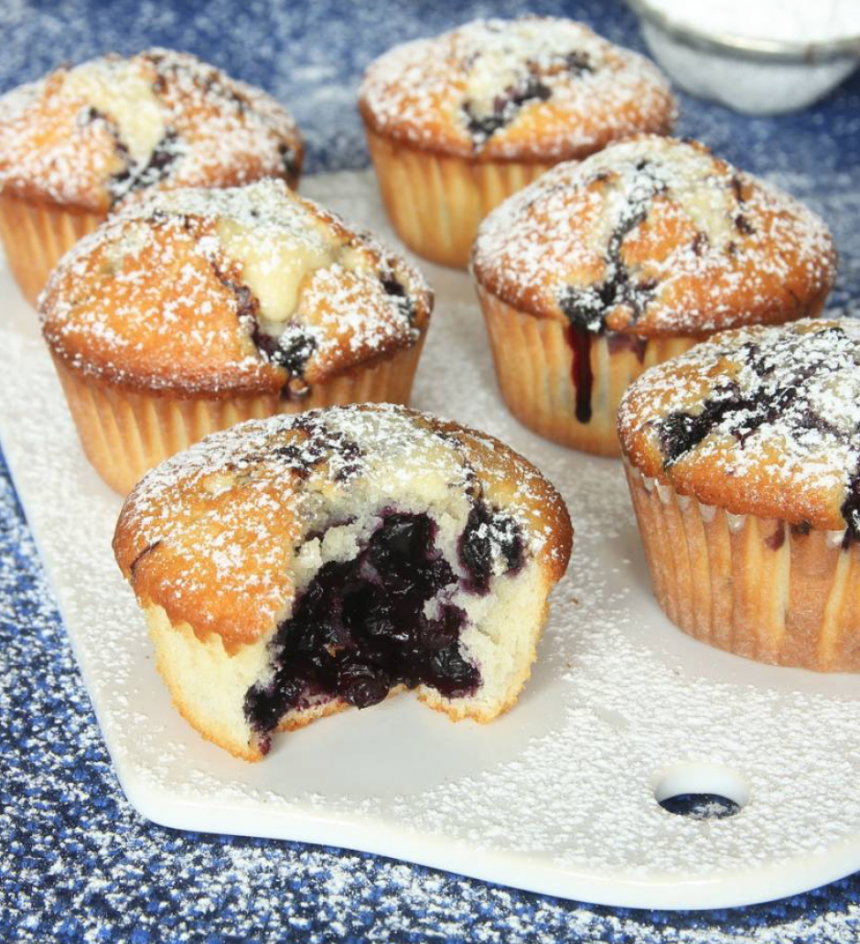 Saftiga, härliga blåbärsmuffins – klicka här för recept!