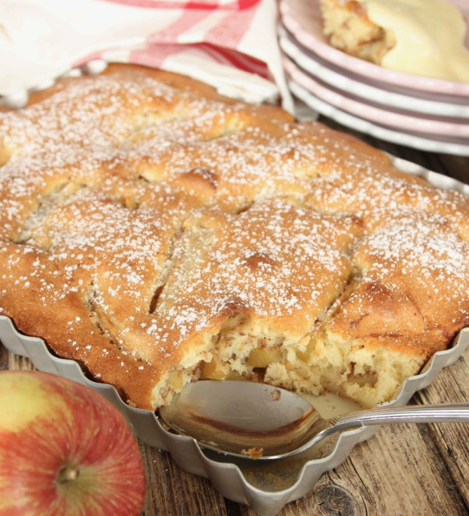 Superläcker, snabbgjord äppelkaka – klicka här för recept!